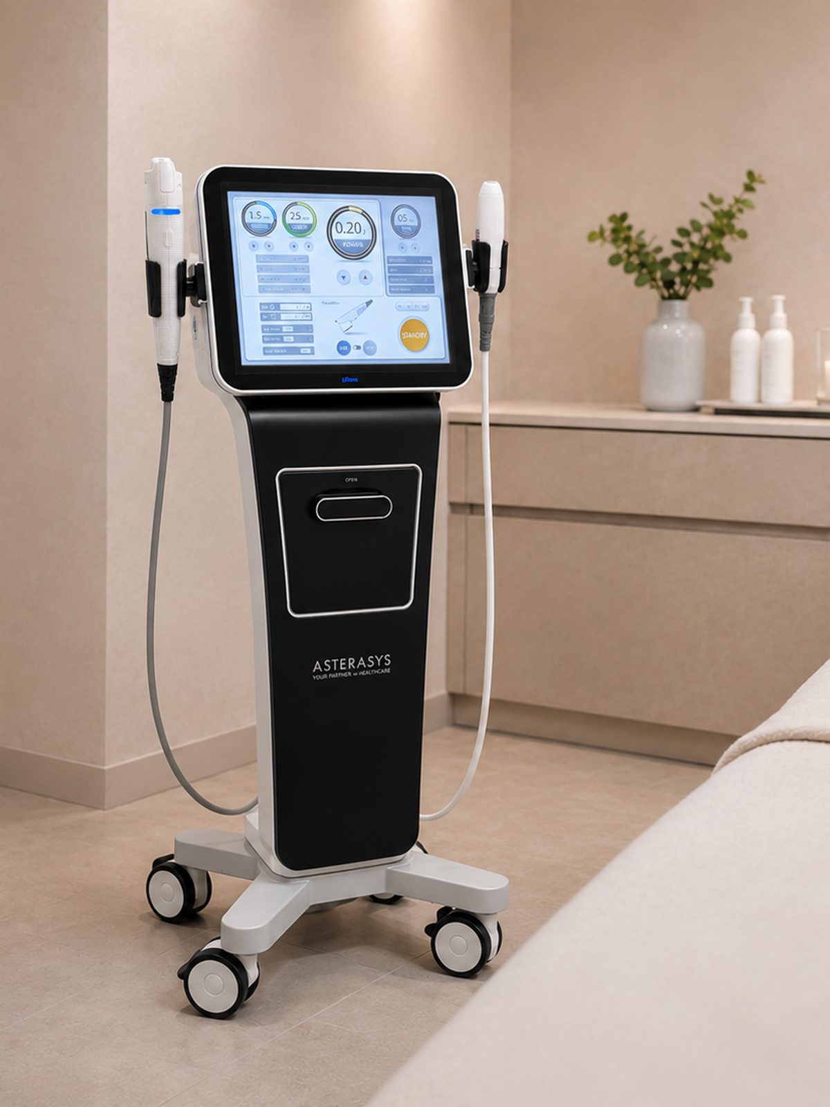 Equipo HIFU Liftera en cabina de Clínica LG Derma